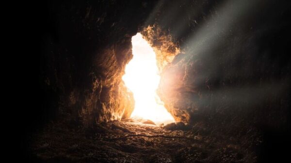 Symbolic Image “Hato Caves in Curaçao”: Light Streams into the Caves Through a Small Opening.